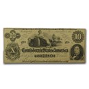 1862 $10 (T-46) Ceres on Cotton Bales VF
