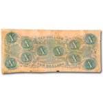 1862 $10 (T-52) State Capitol @ Columbia, SC Fine