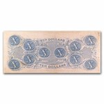1862 $10 (T-52) State Capitol @ Columbia, SC VF