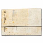 1862 $100 (T-40) Train Diffused Steam AU Details 2 Consecutive