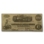 1862 $100 (T-40) Train Diffused Steam VF/XF