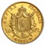 1862-1868 France Gold 50 Francs Napoleon III Laureate (AU)