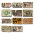 1862-1876 Fractional Currency Random Denominations Culls
