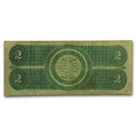 1862 $2.00 Legal Tender Alexander Hamilton Fine (Fr#41)