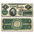 1862 $2.00 Legal Tender Alexander Hamilton VF (Fr#41)