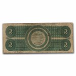 1862 $2.00 Legal Tender Hamilton VF (Fr#41A)