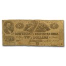 1862 $2.00 (T-42) South Strikes Union J.P. Benjamin VG