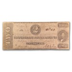 1862 $2.00 (T-54) Judah P. Benjamin VG