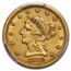 1862 $2.50 Liberty Gold Quarter Eagle XF-45 PCGS