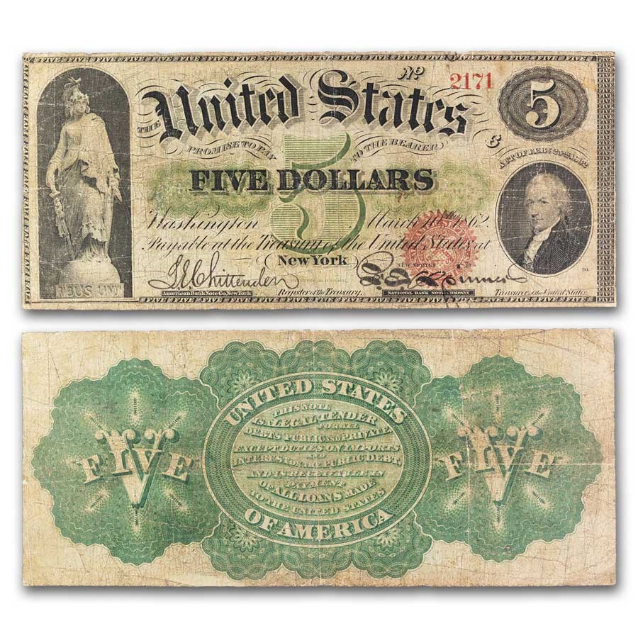 Bank Hamilton Dollar Bill Alexander Hamilton Bank Bill 1861