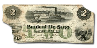 1862 Bank of DeSoto, Nebraska $2.00 NE-25 Fine 1862 Bank of DeSoto, Nebraska $2.00 NE-25 Fine