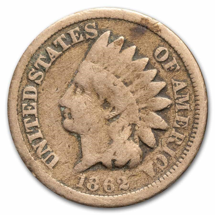 1862 Indian Head Cent AG