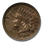 1862 Indian Head Cent AU-55 NGC