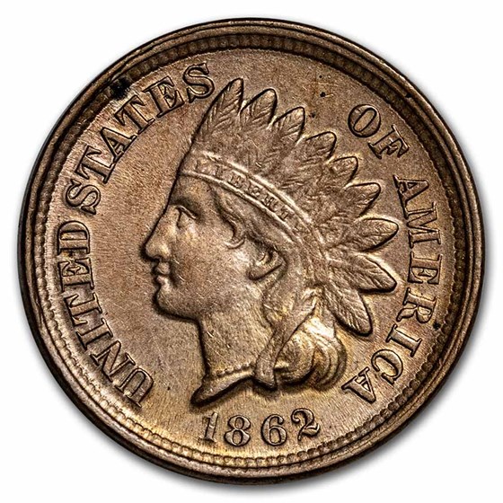 1862 Indian Head Cent BU 1862 Indian Head Cent BU