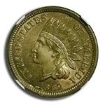 1862 Indian Head Cent MS-62 NGC