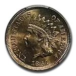 1862 Indian Head Cent MS-65 PCGS
