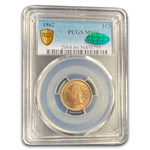 1862 Indian Head Cent MS-66 PCGS CAC