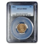 1862 Indian Head Cent MS-66 PCGS