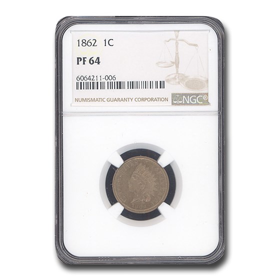 1862 Indian Head Cent PF-64 NGC 1862 Indian Head Cent PF-64 NGC