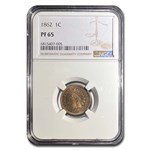 1862 Indian Head Cent PF-65 NGC