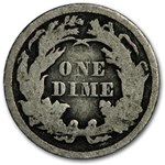1862 Liberty Seated Dime VG