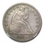 1862 Liberty Seated Dollar AU-58 NGC