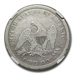 1862 Liberty Seated Dollar VF-25 NGC