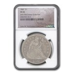 1862 Liberty Seated Dollar VF-25 NGC