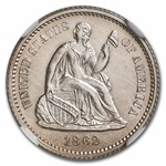 1862 Liberty Seated Half Dime MS-61 NGC