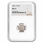 1862 Liberty Seated Half Dime MS-61 NGC