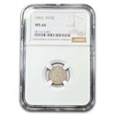 1862 Liberty Seated Half Dime MS-66 NGC