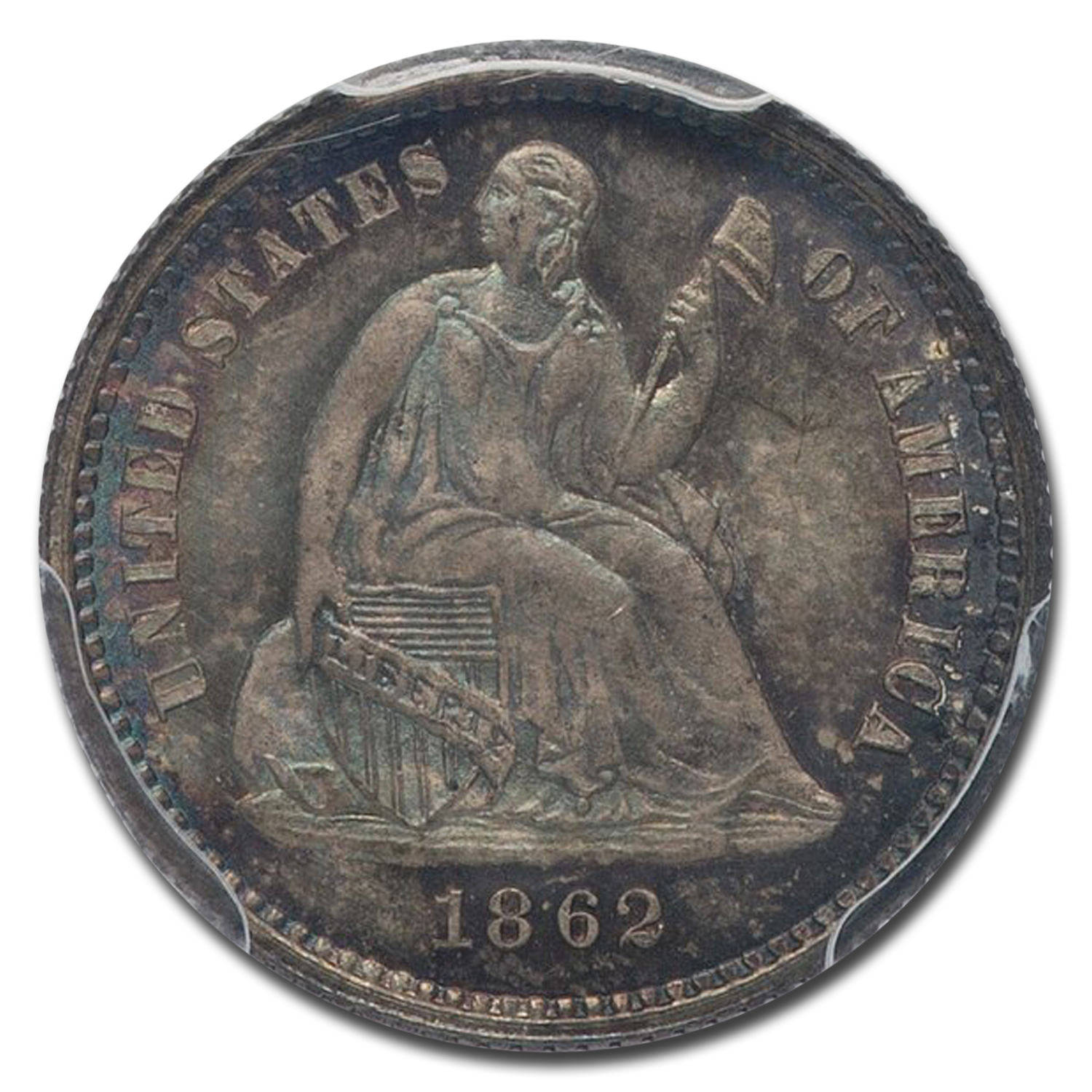 1862 (None) Phil Seated Liberty Half Dime Value - APMEX