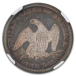 1862 Liberty Seated Quarter PF-68* Cameo NGC (Toned)