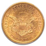 1862-S $20 Liberty Gold Double Eagle AU-58 PCGS