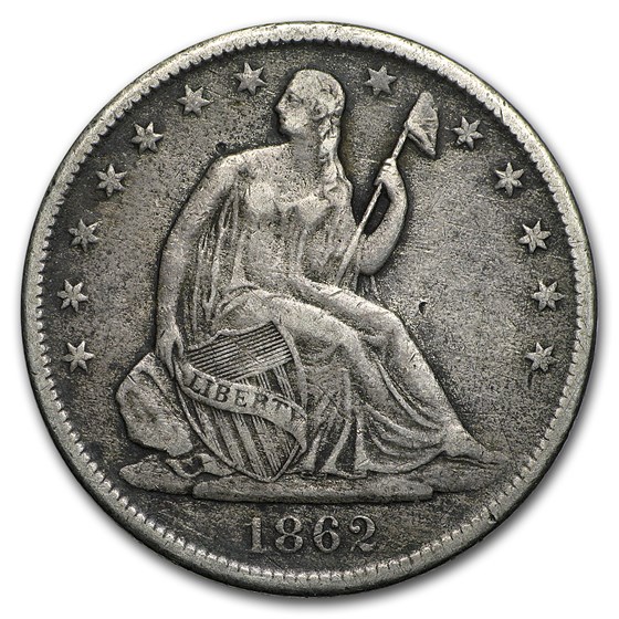 1862-S Liberty Seated Half Dollar VF 1862-S Liberty Seated Half Dollar VF