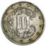 1862 Three Cent Silver XF