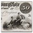 1862 Virginia Treasury Note $50.00 AU
