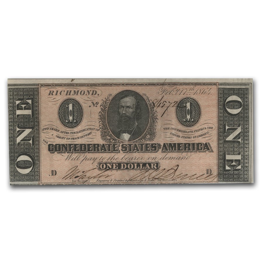 Buy 1863 CSA $1 (T-62) Clement C. Clay AU | APMEX