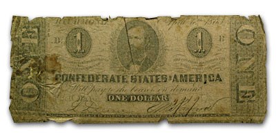 1863 $1.00 (T-62) Clement C. Clay Fair 1863 $1.00 (T-62) Clement C. Clay Fair
