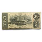 1863 $10 (T-59) Capitol @ Columbia, SC VF