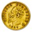 1863-1865 Italy Gold 5 Lire Vittorio Emanuele II Avg Circ