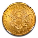 1863 $20 Liberty Gold Double Eagle MS-61 NGC