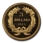 1863 $3 Gold Princess PR-65 Cameo PCGS