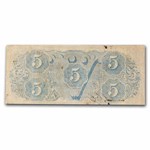 1863 $5.00 (T-60) Capitol @ Richmond, VA Fine