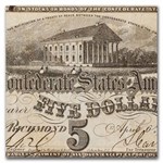 1863 $5.00 (T-60) Capitol @ Richmond, VA Fine