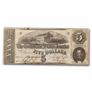 1863 $5.00 (T-60) Capitol @ Richmond, VA Fine