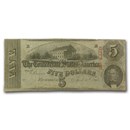 1863 $5.00 (T-60) Capitol @ Richmond, VA VF (Cancelled)