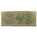 1863 $5.00 (T-60) State Capitol @ Richmond, VA VF