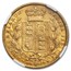 1863 Great Britain Gold Sovereign Victoria Shield AU-53 NGC D#15
