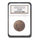 1863-H Haiti Republic 20 Centimes Geffrard MS-65 NGC (Red/Brown) 1863-H Haiti Republic 20 Centimes Geffrard MS-65 NGC (Red/Brown)